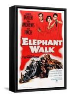 Elephant Walk-null-Framed Stretched Canvas