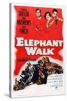 Elephant Walk-null-Stretched Canvas