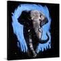 Elephant Walking-null-Stretched Canvas