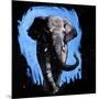 Elephant Walking-null-Mounted Premium Giclee Print