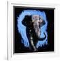 Elephant Walking-null-Framed Art Print