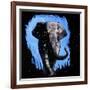 Elephant Walking-null-Framed Art Print