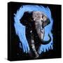 Elephant Walking-null-Stretched Canvas