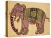 Elephant Wearing a Caparison-Aristotle ibn Bakhtishu-Stretched Canvas