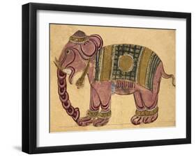 Elephant Wearing a Caparison-Aristotle ibn Bakhtishu-Framed Giclee Print