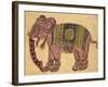 Elephant Wearing a Caparison-Aristotle ibn Bakhtishu-Framed Giclee Print