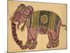 Elephant Wearing a Caparison-Aristotle ibn Bakhtishu-Mounted Giclee Print