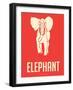 Elephant White-NaxArt-Framed Art Print