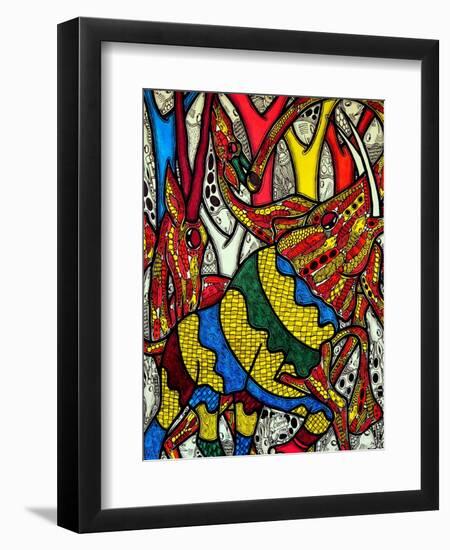 Elephant World-Muktair Oladoja-Framed Premium Giclee Print