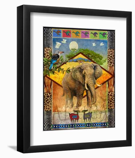 Elephant-Chris Vest-Framed Art Print