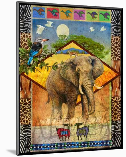 Elephant-Chris Vest-Mounted Art Print