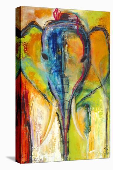 Elephant-Jami Vestergaard-Stretched Canvas