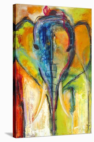 Elephant-Jami Vestergaard-Stretched Canvas