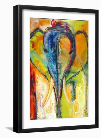 Elephant-Jami Vestergaard-Framed Art Print