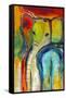 Elephant-Jami Vestergaard-Framed Stretched Canvas