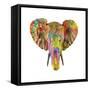 Elephant-Dean Russo- Exclusive-Framed Stretched Canvas