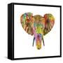 Elephant-Dean Russo- Exclusive-Framed Stretched Canvas