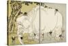 Elephant-Katsushika Hokusai-Stretched Canvas