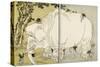 Elephant-Katsushika Hokusai-Stretched Canvas