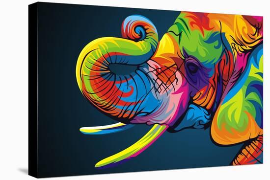 Elephant-Bob Weer-Stretched Canvas