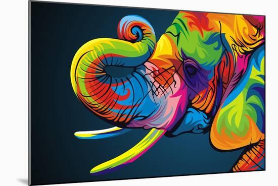 Elephant-Bob Weer-Mounted Giclee Print