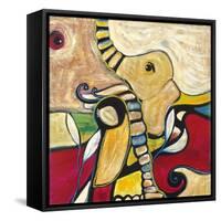 Elephant-Jami Vestergaard-Framed Stretched Canvas