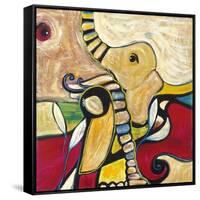 Elephant-Jami Vestergaard-Framed Stretched Canvas