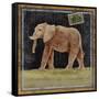 Elephant-Lisa Ven Vertloh-Framed Stretched Canvas