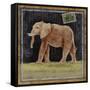Elephant-Lisa Ven Vertloh-Framed Stretched Canvas