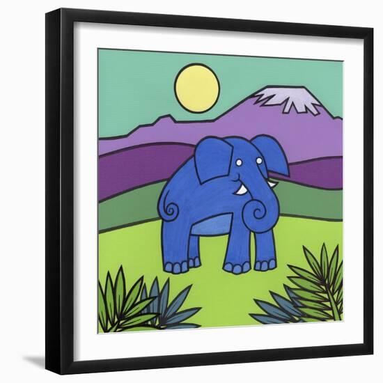 Elephant-Denny Driver-Framed Premium Giclee Print