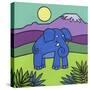 Elephant-Denny Driver-Stretched Canvas