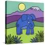 Elephant-Denny Driver-Stretched Canvas