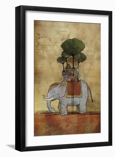 Elephant-Michael Murdock-Framed Giclee Print