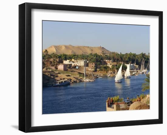 Elephantine Island and River Nile, Aswan, Egypt, North Africa-Robert Harding-Framed Photographic Print