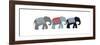 Elephants, 2015-Isobel Barber-Framed Giclee Print