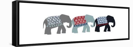 Elephants, 2015-Isobel Barber-Framed Stretched Canvas