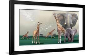 Elephants And Giraffes-Nancy Tillman-Framed Art Print