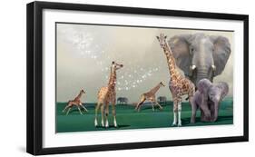 Elephants And Giraffes-Nancy Tillman-Framed Art Print