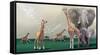 Elephants And Giraffes-Nancy Tillman-Framed Stretched Canvas