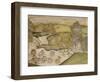 Elephants Bathing Devgarh, circa 1780-1800-null-Framed Giclee Print