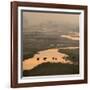 Elephants Crossing River-Ganesh H Shankar-Framed Photographic Print