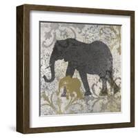 Elephants Exotiques-Katrina Craven-Framed Art Print