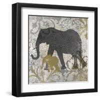 Elephants Exotiques-Katrina Craven-Framed Art Print