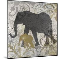 Elephants Exotiques-Katrina Craven-Mounted Art Print