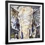 Elephants Gaze-James Grey-Framed Art Print