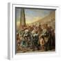 Elephants in a Roman Circus, Ca. 1640-Andrea Di Lione-Framed Giclee Print