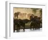 Elephants (Loxodonta Africana), Lualenyi Game Reserve, Kenya, East Africa, Africa-Sergio Pitamitz-Framed Photographic Print