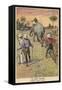 Elephants Ploughing 1911-null-Framed Stretched Canvas