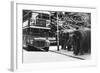 Elephants Queue at Battersea Park Bus Stop-null-Framed Photographic Print