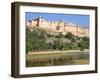 Elephants Taking Tourists to the Amber Fort Near Jaipur, Rajasthan, India, Asia-Gavin Hellier-Framed Photographic Print